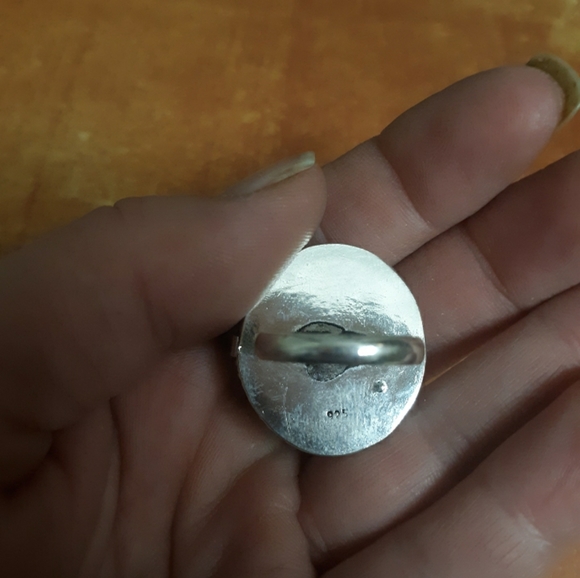 New Rainbow Moonstone 925 Silver Poison Ring. - Picture 6 of 6